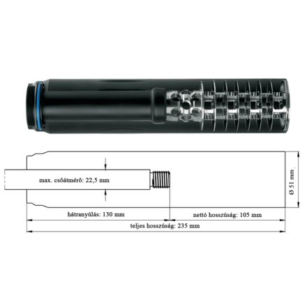 ERA® SILENCER SOB 2S Hangtompító ERA®LOCK Gyors oldással