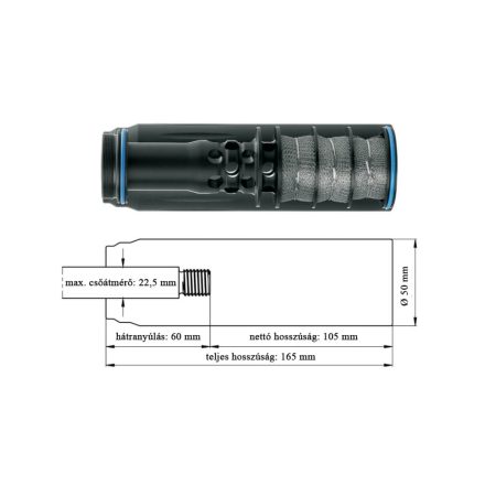 ERA® SILENCER SOB 3D Hangtompító ERA®LOCK Gyors oldással